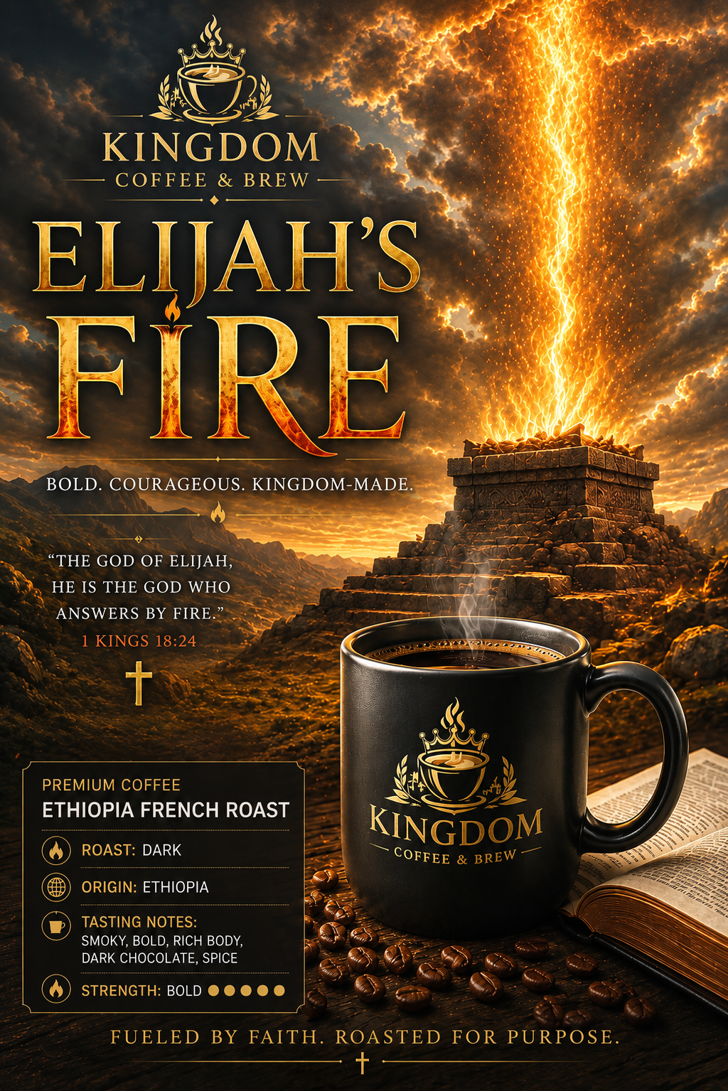 Elijah’s Fire | Ethiopian French Roast Coffee