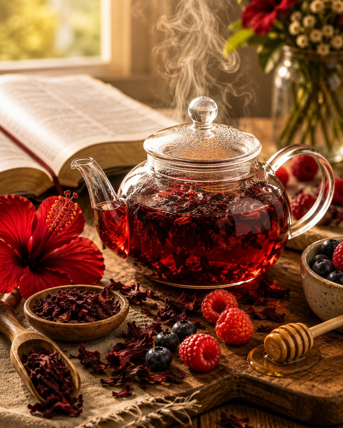 Joy Comes Tea™ | Premium Hibiscus Berry Herbal Tea