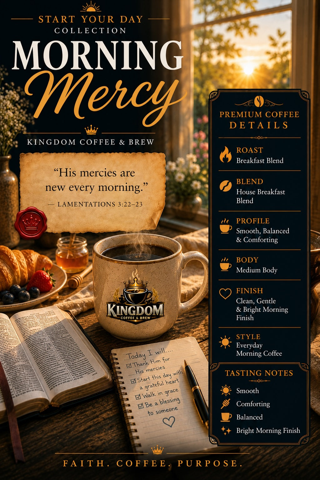 Morning Mercy | Breakfast Blend Regular Coffee
