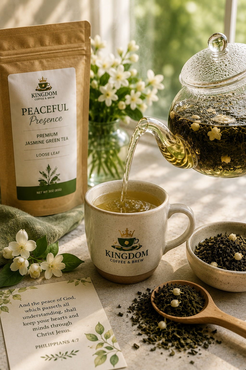 Peaceful Presence™ | Premium Jasmine Green Tea